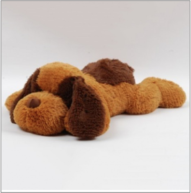 peluche perro acostado