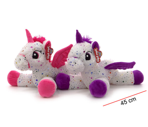 MI4110 - UNICORNIO CON ESTRELLITAS 45 CM
