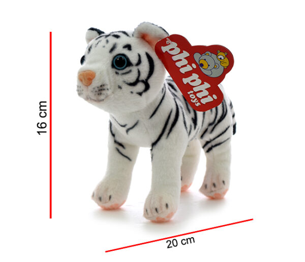 MI1942 - TIGRE BLANCO PARADO 20CM
