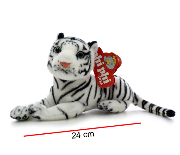 MI1947 - TIGRE BLANCO ECHADO 24CM