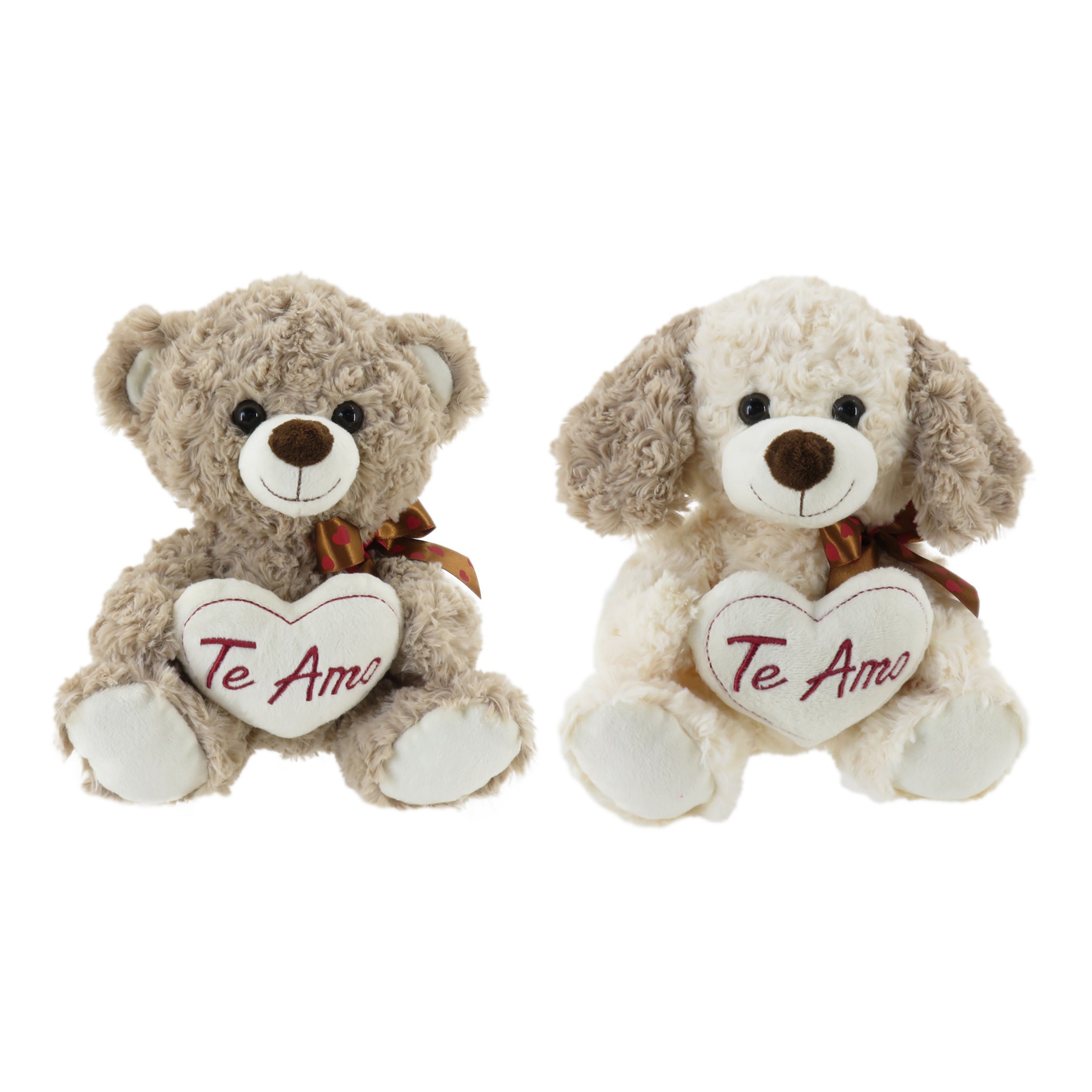 WO432018K - PERRO Y OSO CON CORAZON 25CM