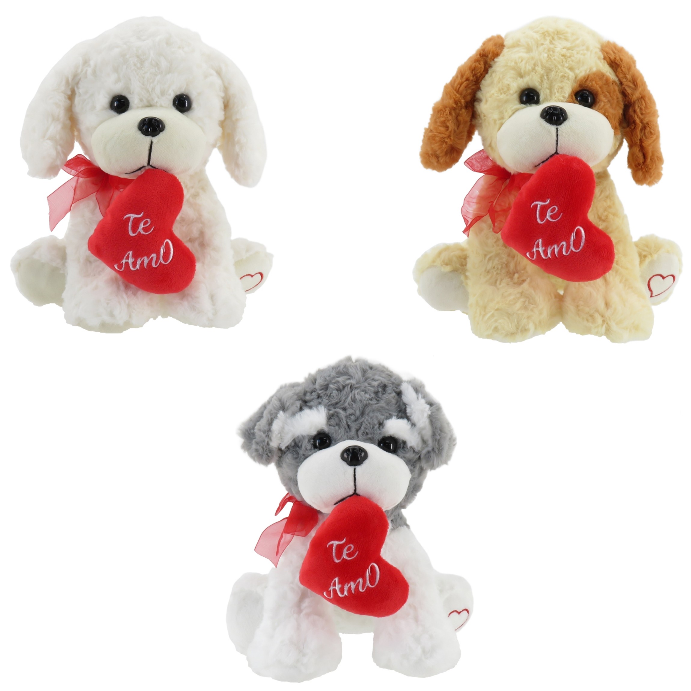 WO616102 - PERRO CON CORAZÓN 25CM