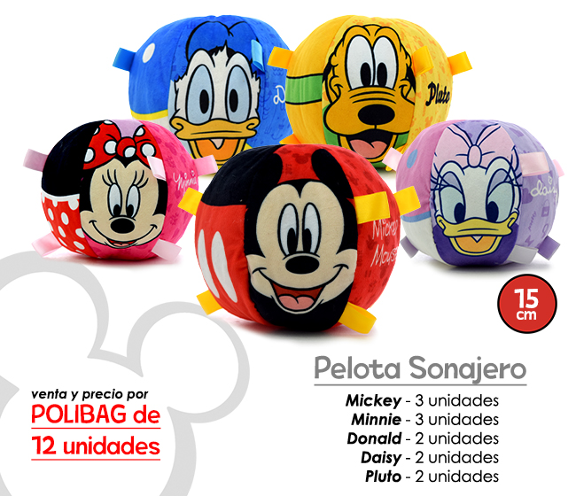 MIMY143 - PELOTA SONAJERO DISNEY